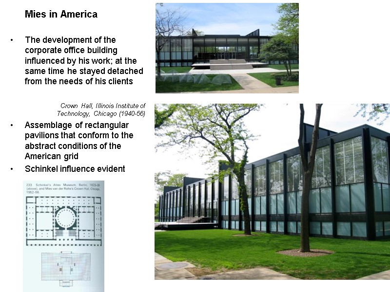 Mies in America  The development of the corporate office building influenced by his
